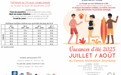 Vacances d’été 2025