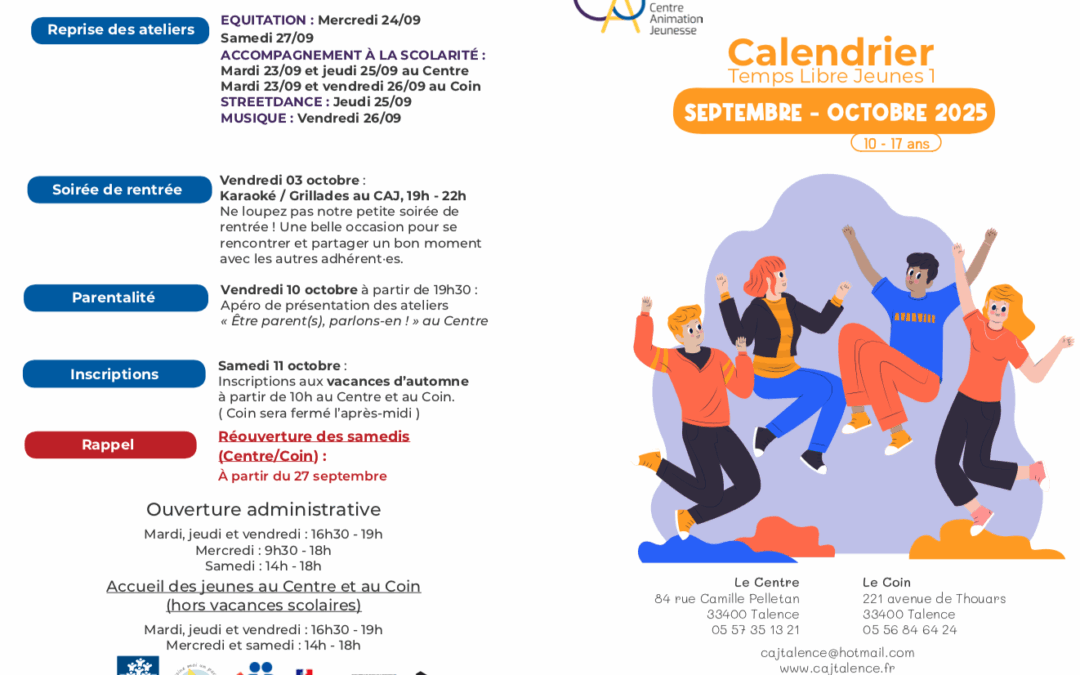 Temps Libre Jeunes 1 2025