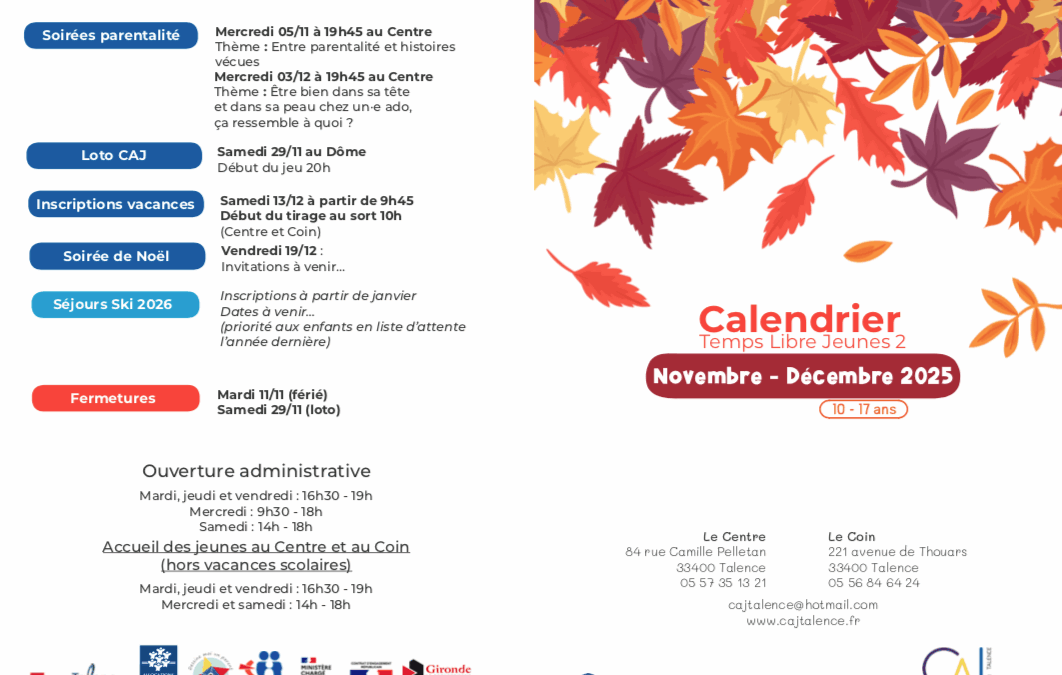 Temps Libre Jeunes 2 2025