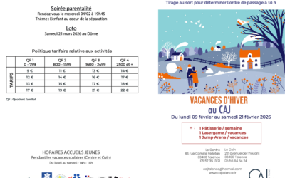 Vacances d&rsquo;hiver 2026