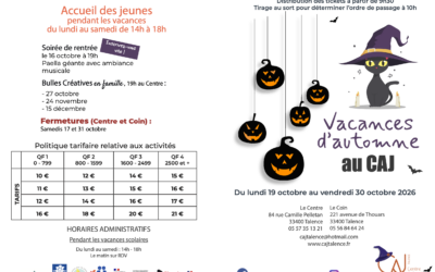 Vacances d&rsquo;automne 2026